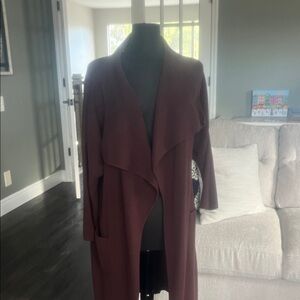 Magaschoni Rich Burgundy Trench Coat